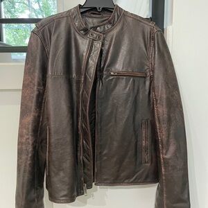 Aeropostale Brown Lightweight leather Jacket. Men’s size large.